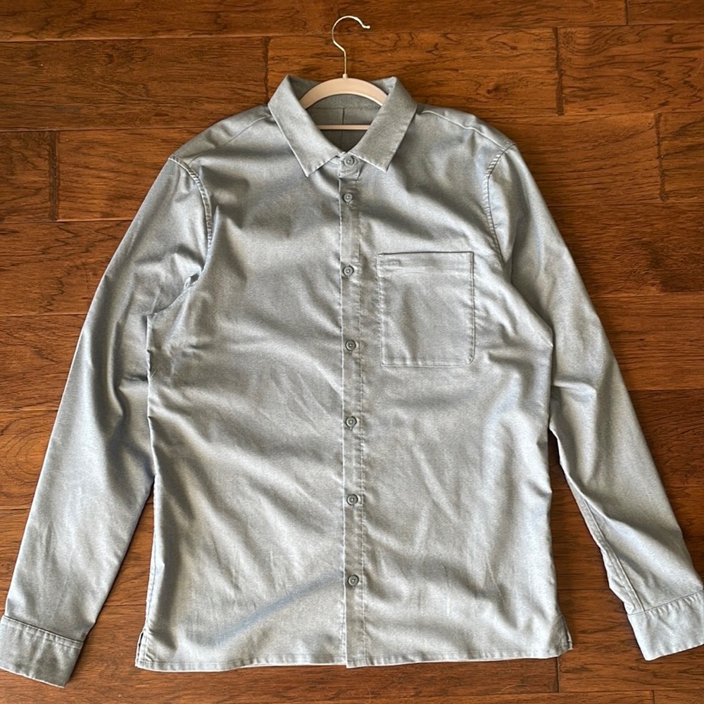 lululemon athletica Blue Dress Shirt